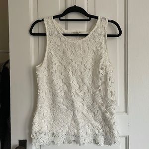 Saint Tropez lace sleeveless shirt